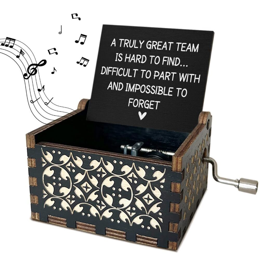 1483 A Truly Great Team is Hard to Find Wooden Music Box with Handle